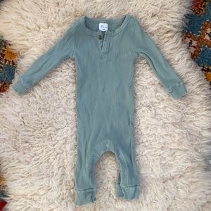Little One Shop Mint Green Ribbed Onesie 18mo